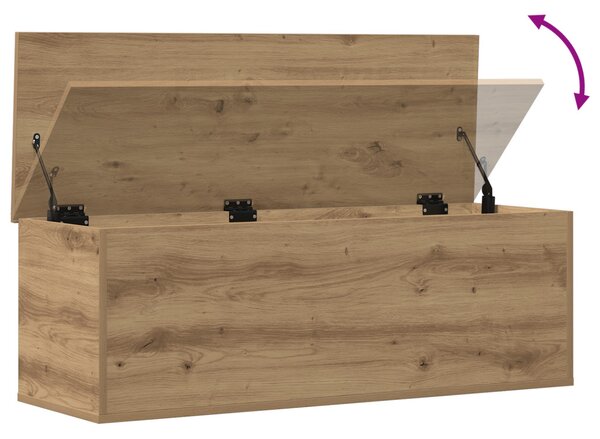 Kézműves Tölgy Tárolódoboz 102x35x35 cm Műanyag