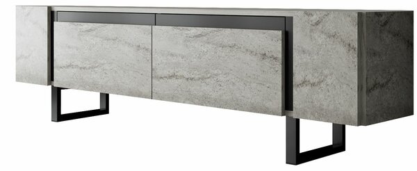 Hanah Home TV állvány Travertin fekete Yildiz - Travertin, fekete