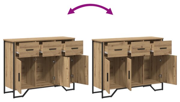Sideboard Artisan Oak 97x32,5x74,5 cm Szerelt Fa