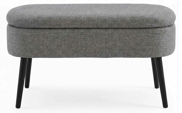 Atelier Del Sofa Puff Szürke Oslo Lenvászon - Szürke