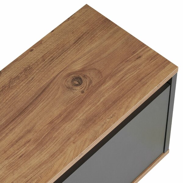 Hanah Home TV állvány Anthracite Atlantic Pine Sentinel - Antracit, Atlanti fenyő