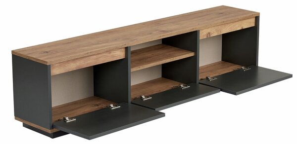 Hanah Home TV állvány Anthracite Atlantic Pine Sentinel - Antracit, Atlanti fenyő