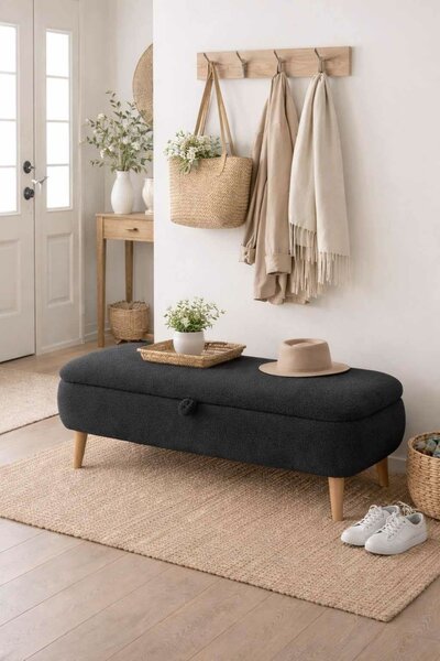 Hanah Home Antracit Rena Pad - Antracit