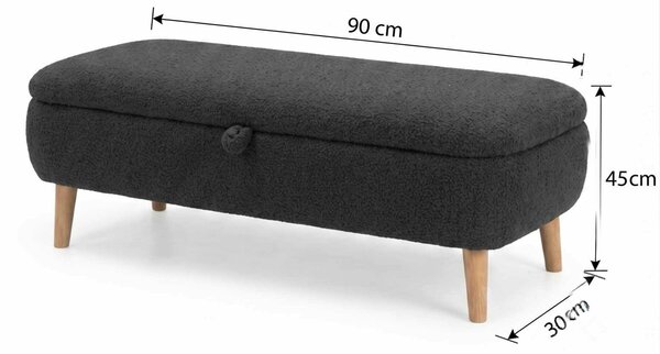 Hanah Home Antracit Rena Pad - Antracit