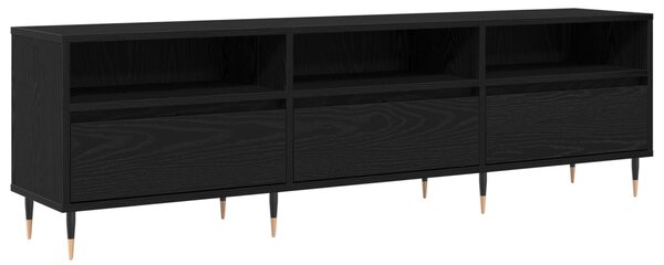 TV szekrény Fekete tölgy 150 x 30 x 45 cm Faanyag