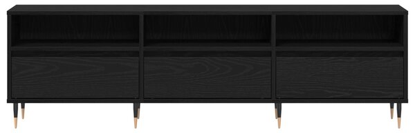TV szekrény Fekete tölgy 150 x 30 x 45 cm Faanyag
