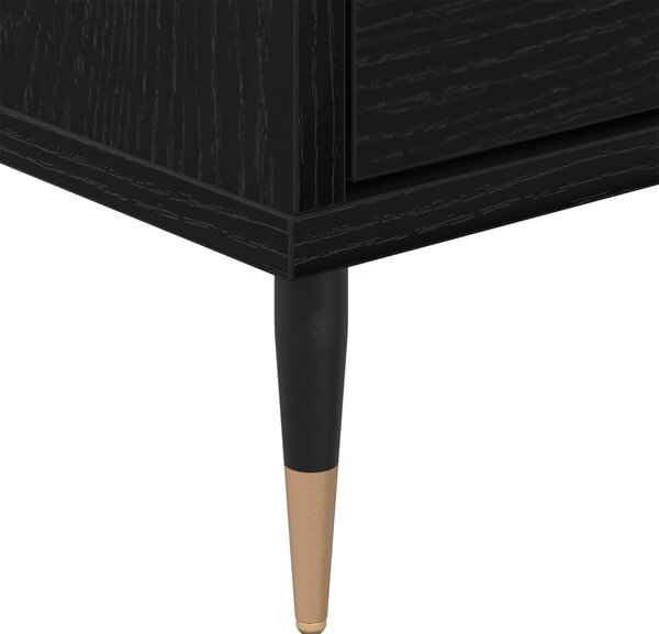 TV szekrény Fekete tölgy 150 x 30 x 45 cm Faanyag
