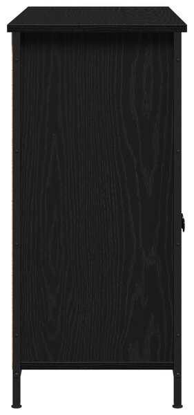 Fekete tölgy oldalas tároló 100x35x75 cm Műgyanta