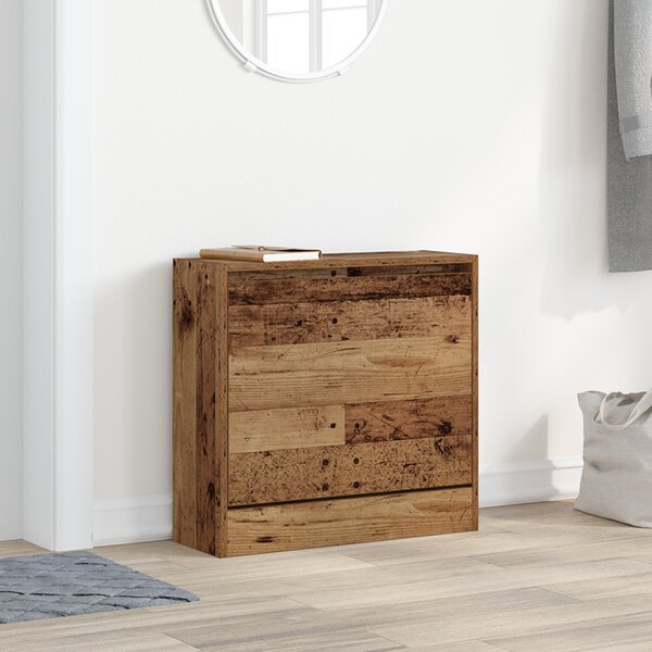 Cipőtároló Régi Fa 60x21x57 cm Műszaki Fa