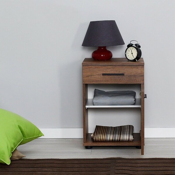 Hanah Home Nightstand Oslo Walnut Kmd-511-Oo-1