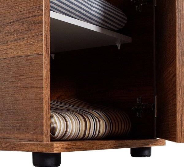 Hanah Home Nightstand Oslo Walnut Kmd-511-Oo-1