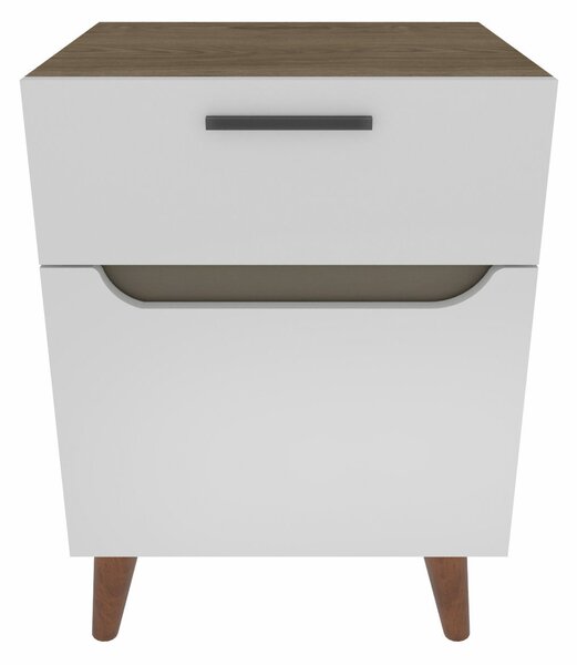 Hanah Home Nightstand White Oak Losso - White, Oak
