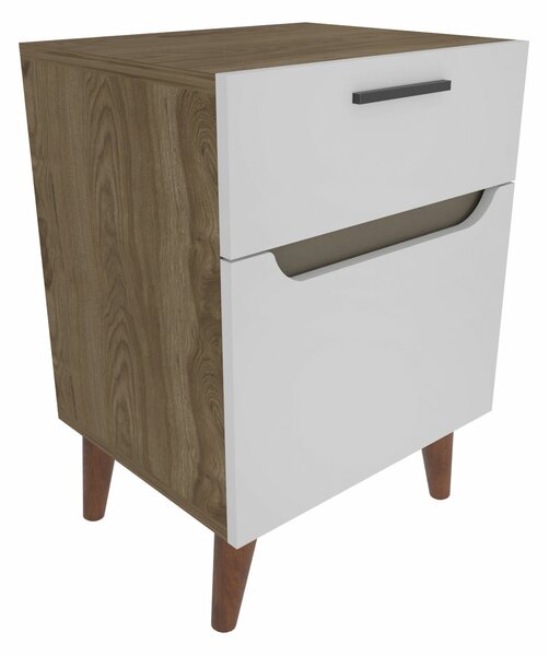 Hanah Home Nightstand White Oak Losso - White, Oak
