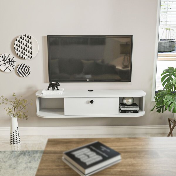 Hanah Home TV Stand White Ibarra - White