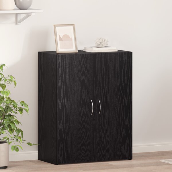 Irodai szekrény Fekete Tölgy 70 x 32 x 77.5 cm Szerelt Fa