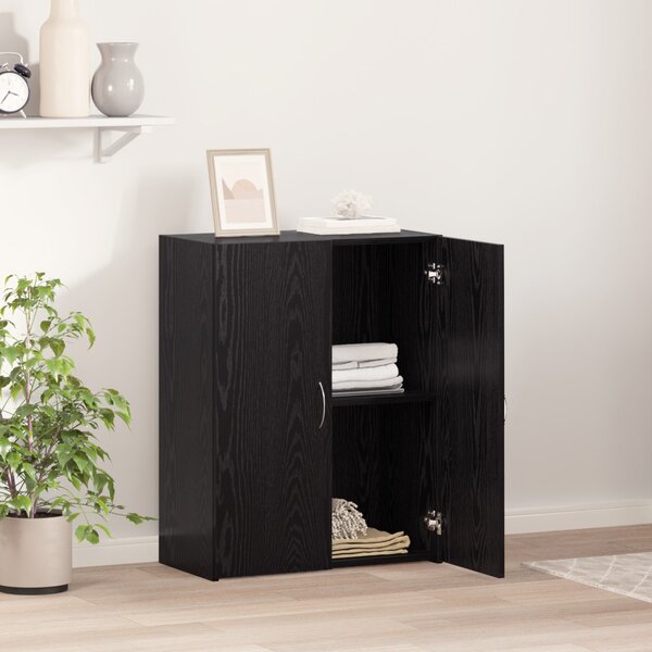 Irodai szekrény Fekete Tölgy 70 x 32 x 77.5 cm Szerelt Fa