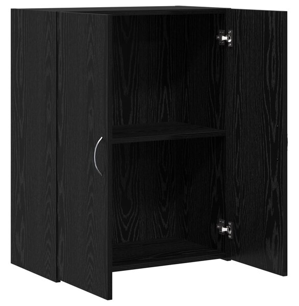 Irodai szekrény Fekete Tölgy 70 x 32 x 77.5 cm Szerelt Fa