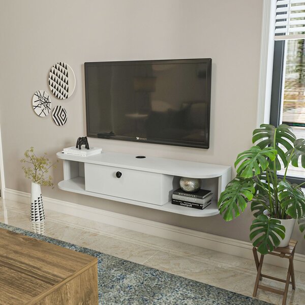 Hanah Home TV Stand White Ibarra - White