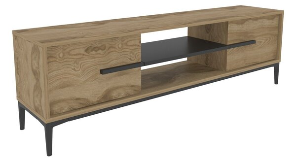 Hanah Home TV Stand Oak Black Eslem - Oak, Black