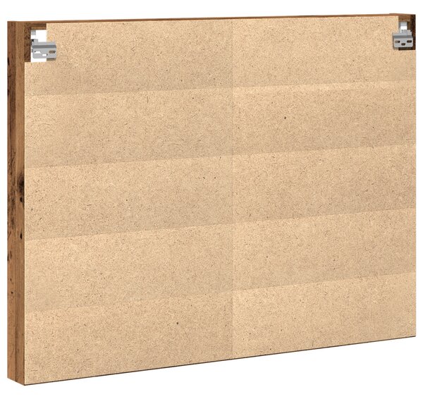 Kiállító szekrény polcokkal Öreg fa 100 x 8,5 x 75 cm Faanyag