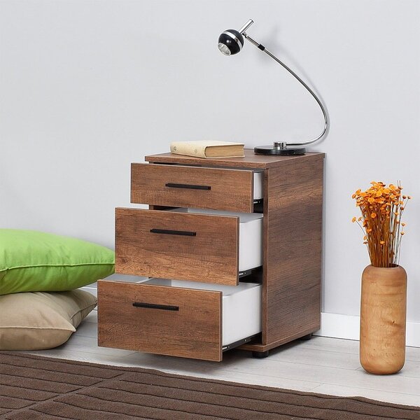 Hanah Home Oslo éjjeliszekrény, diófa színű, Kmd-530-Oo-1