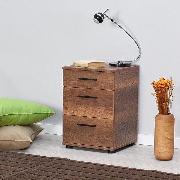 Hanah Home Oslo éjjeliszekrény, diófa színű, Kmd-530-Oo-1
