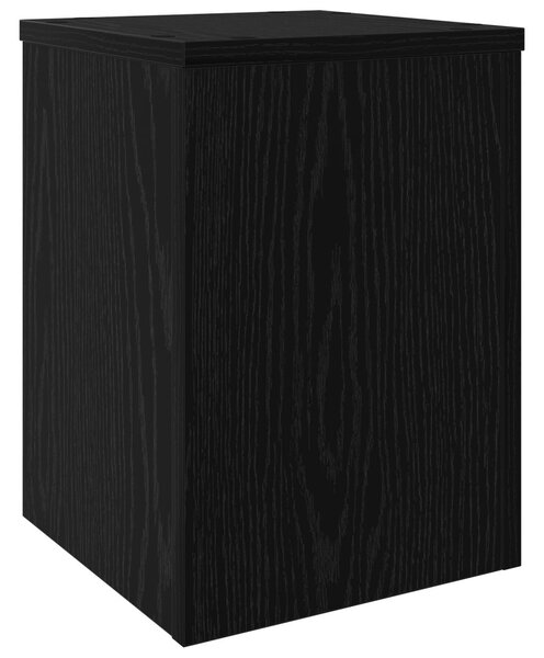 Növényállvány 2 db Fekete tölgy 25 x 25 x 35 cm Szerelt Fa