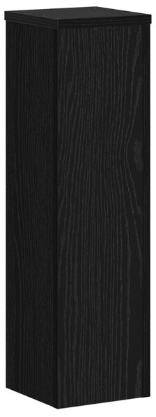 Növényállvány 2 db Fekete tölgy 17 x 17 x 60 cm Szerelt Fa