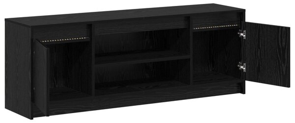 TV egységek 139,5 x 34 x 50 cm Fekete Szerelt fa