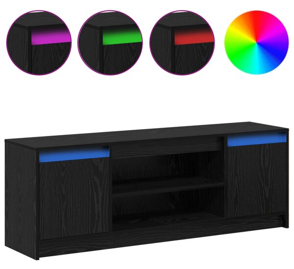 TV egységek 139,5 x 34 x 50 cm Fekete Szerelt fa