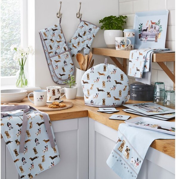 Pamut konyharuha szett 3 db-os 45x65 cm Curious Dogs – Cooksmart ®