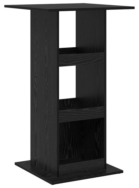 Bárasztal tárolóval Fekete tölgy 60x60x102 cm MDF