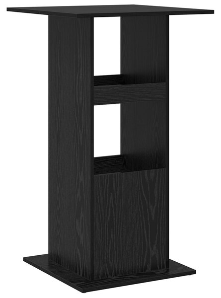 Bárasztal tárolóval Fekete tölgy 60x60x102 cm MDF