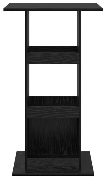 Bárasztal tárolóval Fekete tölgy 60x60x102 cm MDF