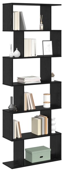 Könyvespolc Fekete tölgy 70 x 24 x 193,5 cm Faanyag