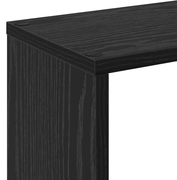 Könyvespolc Fekete tölgy 72 x 20 x 102,5 cm Faanyag