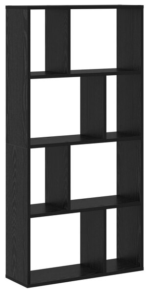 Könyvespolc 8 szint 60 x 20 x 120,5 cm Faanyag Fekete tölgy