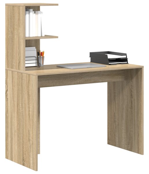 Asztal Sonoma tölgy Szerelt Fa 102 x 50 x 124 cm