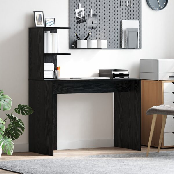 Asztal Fekete tölgy 102 x 50 x 124 cm Szerelt Fa