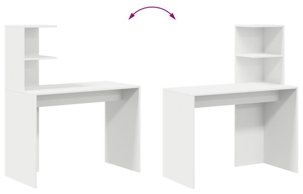 Fehér Íróasztal Fehér MDF Kompakt Dekoratív Betétek Íróasztal