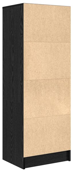 Magasfiú fiókkal Musta tammi 45.5 x 34 x 127 cm Faanyag