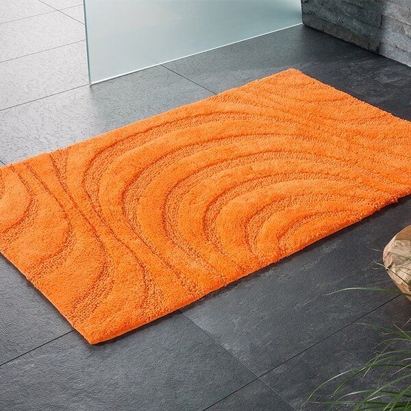 Jaipur fürdőszoba szőnyeg narancssárga 60x100 cm