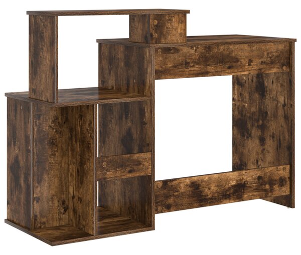 Tárolós íróasztal Füstölt tölgy 120.5x44x88.5 cm Szerelt Fa