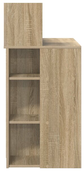Tárolós íróasztal Sonoma tölgy 90x48x101.5 cm Mérnökfa