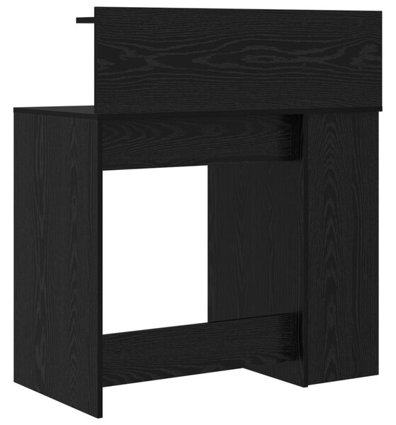 Íróasztal tárolóval Fekete tölgy 90x48x101.5 cm Szerelt fa