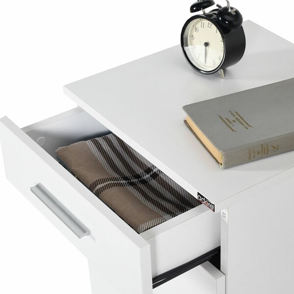 Hanah Home éjjeliszekrény fehér Kmd-530-Bb-1