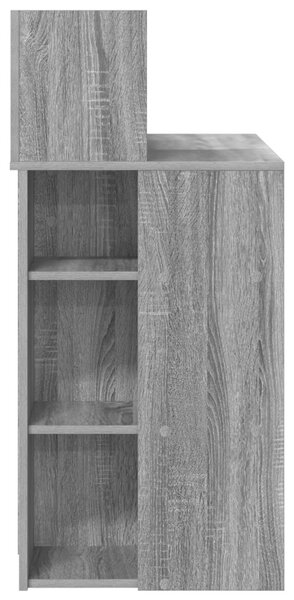 Tárolós asztal Szürke sonoma 90x48x101.5 cm Szerelt fa