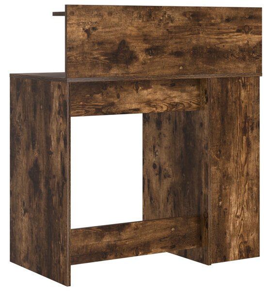 Asztal tárolóval Füstölt tölgy 90x48x101.5 cm Szerelt fa
