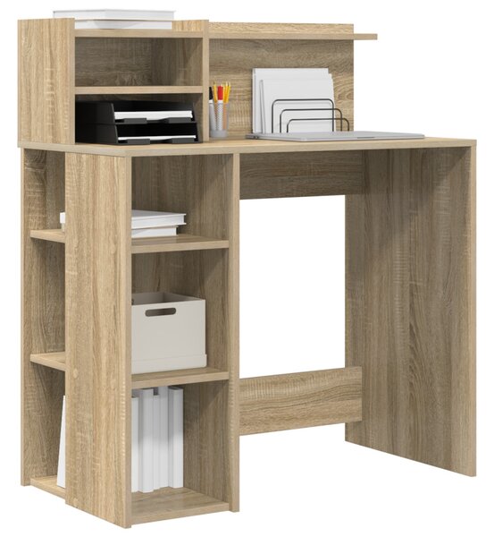 Tárolós íróasztal Sonoma tölgy 90x48x101.5 cm Mérnökfa