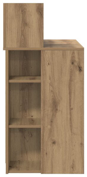Íróasztal Tárolóval Artisan Tölgy 90x48x101.5 cm Szerelt fa
